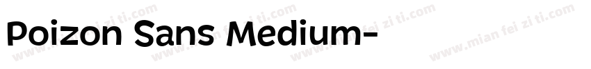 Poizon Sans Medium字体转换